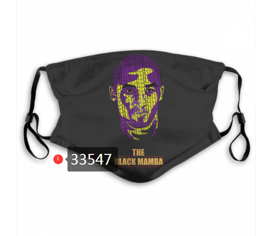 2021 NBA Los Angeles Lakers #24 kobe bryant 33547 Dust mask with filter